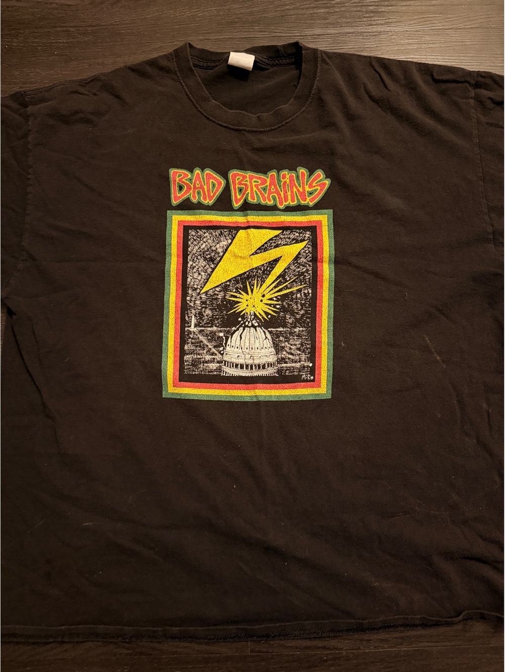 Vtg Y2K Bad Brains Capital Lightning Band Shirt XXL